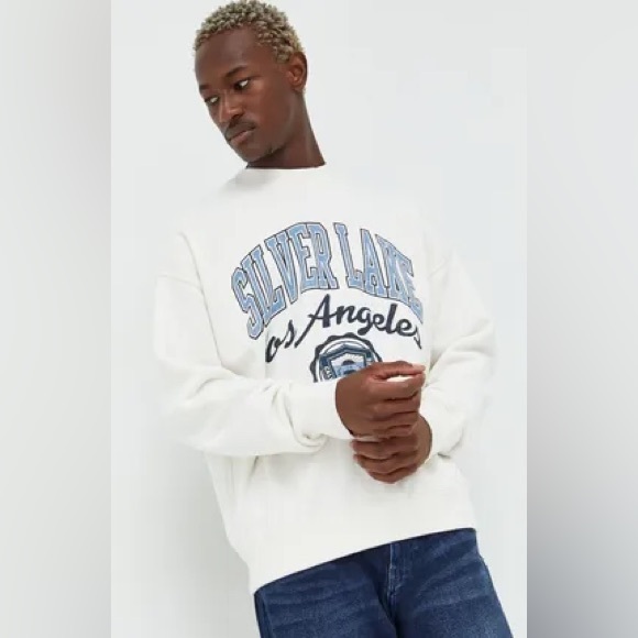 Abercrombie & Fitch Silver Lake Los Angeles Soft AF Oversized Sweatshirt M - Picture 3 of 5